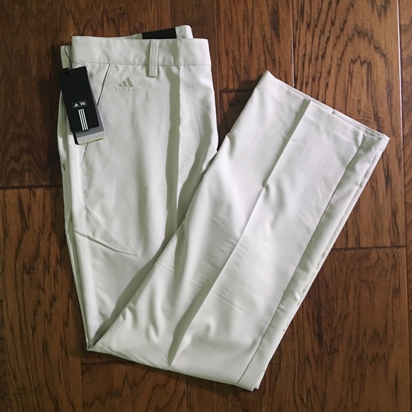 adidas white golf pants